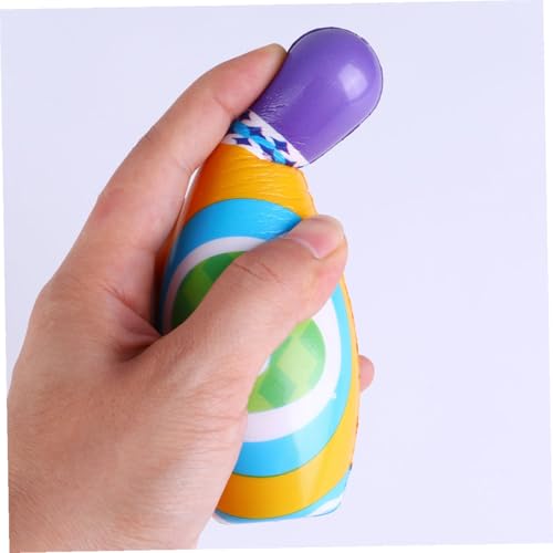 Mini PU Solid Bowling Pins Balls Safe Indoor Sports for S Physical Training and Educational Development Fun Game for Beginners