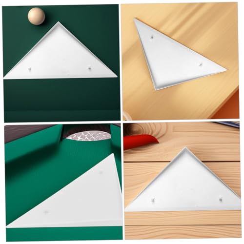 VANZACK 2pcs Triangle Edge Protectors for Foosball Tables Easy to Install Plastic Corner Covers Guards for Enhanced Game Setup Sleek Design for Modern Look