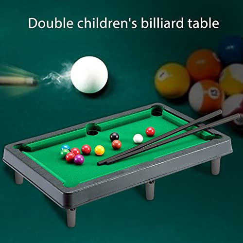 Mini Pool Table Set Portable Desktop Billiard Game for Kids, Compact Miniature Pool Table Home, Office, or Dorm Room