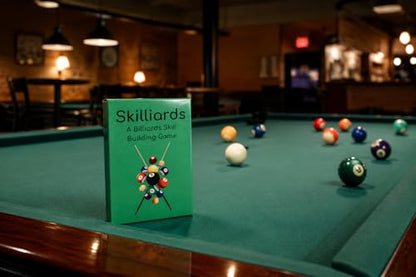 Hickoryville Skilliards Billiards Training Card System - Professional Pool Practice Drills and Skill Building Exercises | Structured Coaching Tool with Progressive Difficulty Levels