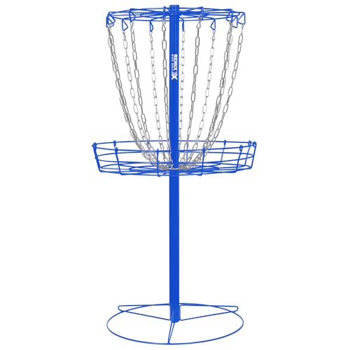 Remix Practice Basket for Disc Golf - Choose Your Color and Style - style: Single Chain - Royal Blue