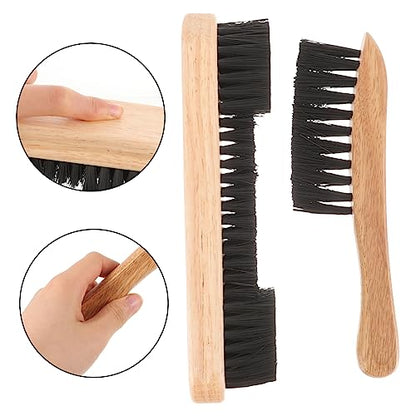 POPETPOP Billiards Pool Table Brush Kit 1 Brush Set Felt and Rail Cleaner for Dust Removal Pool Table Cleaning Tool