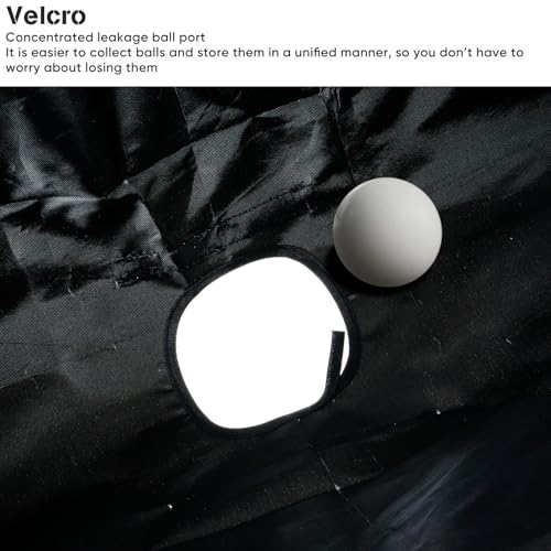 lukar Table Tennis Ball Catch Net,Wide Table Tennis Catch Collect Recycle Net with Wheels,Table Tennis Ball Collector for Multi-Ball Training