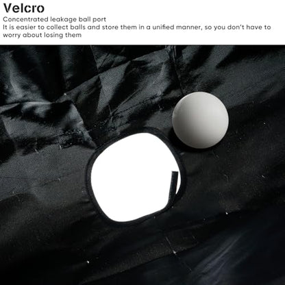 lukar Table Tennis Ball Catch Net,Wide Table Tennis Catch Collect Recycle Net with Wheels,Table Tennis Ball Collector for Multi-Ball Training