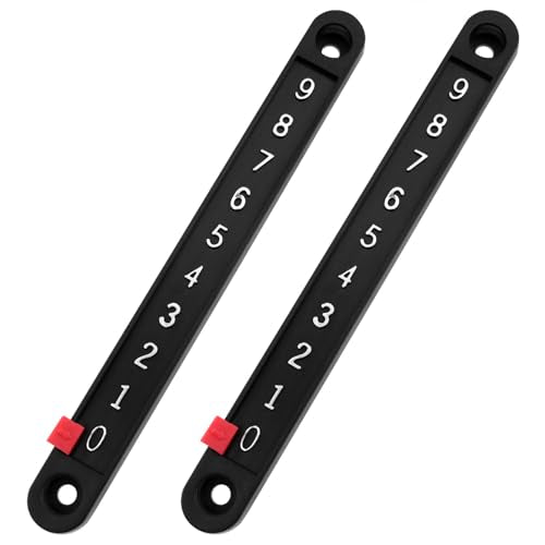 AYLIFU Scoring Board Foosball Score Counter Snooker Scorer Black 5.29×0.57inch for Standard Foosball Tables 2PCS