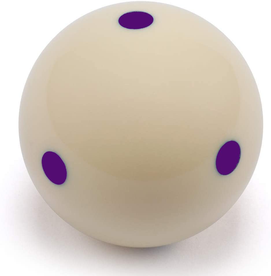 Champion 2-1/4" Billiard Practice Training Pool Cue Ball - color: 6 Purple Dot