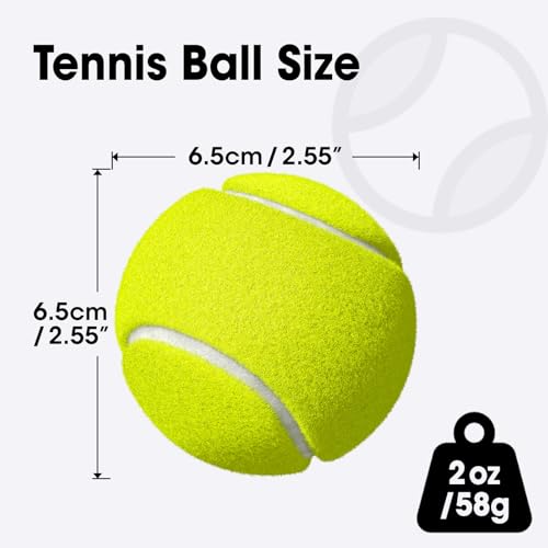 AZEN 40 Pack Tennis Balls, Premium pressurized Tennis Balls Bulk for Dogs, Good for Beginners to Practice
