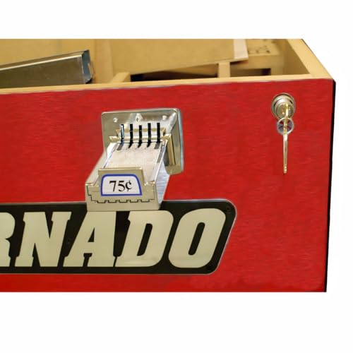 Tornado Platinum Tour Edition T-3000 Tournament Foosball Table Soccer Game - 1 Goalie - Red - Coin Operated