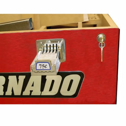 Tornado Platinum Tour Edition T-3000 Tournament Foosball Table Soccer Game - 1 Goalie - Red - Coin Operated