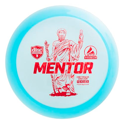 Discmania Active Premium Mentor Distance Driver Disc Golf, Beginner Disc Golf Discs, Frisbee Golf Discs, Disc Golf Driver, Disc Golf Gifts for Men, Frisbee Golf Driver, Disc Golf Accessories, Blue