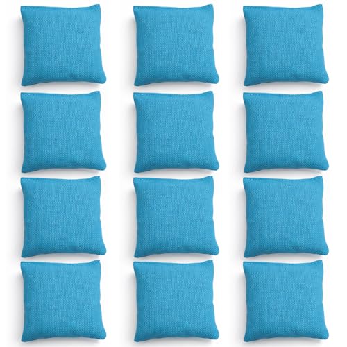 Mini Bean Bags for Tossing Games, Small Cornhole Bean Bags for Cornhole Game,Bean Bags for Tossing Kids, Family Fun,School,Cookouts,Carnivals - color: Blue