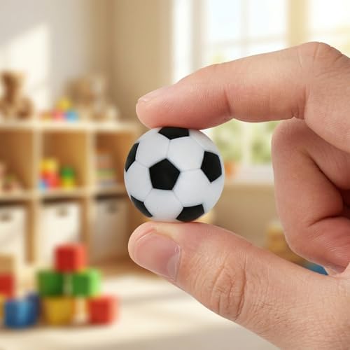 PRETYZOOM 14pcs Foosball Table Balls, 23mm/0.9inch Plastic Foosball Balls, Mini Soccer Tabletop Football Game Accessory Replacement Part