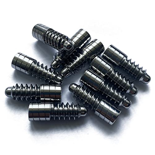 10PCS Polished 3/8-10 Pool Cue Joint Protector SS Pin Screw Studs - Stainless Steel
