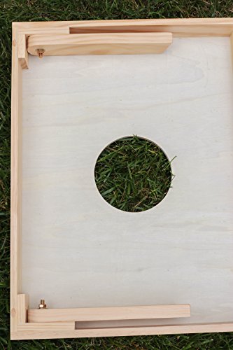 Backyard Champs Wood Cornhole Sets - Bean Bag Toss with 2 Cornhole Boards and 8 Bean Bags'