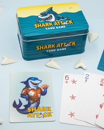 Shark Attack Card Game Beach Travel Family 2 to 6 Players
