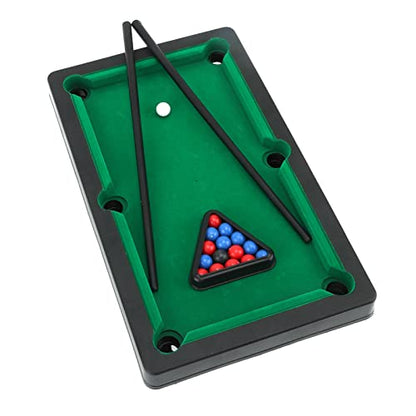 Keenso Mini Pool Table, Mini Pool Table Interactive Simulation Miniature Billiard Pool Game Set for Desktop Decoration Ornament