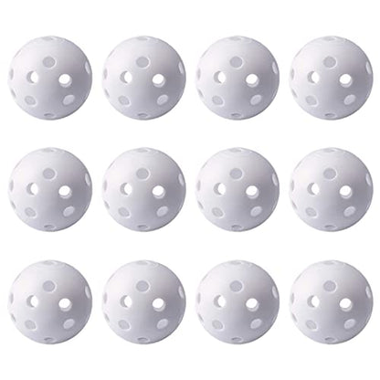Practice Golf Balls for Backyard, Plastic Golf Training Balls 5 inch Indoor Golf Balls for Driving Range, Swing Training, Indoor Golf Simulators, Outdoor and Home Use - style: 12 PACK
