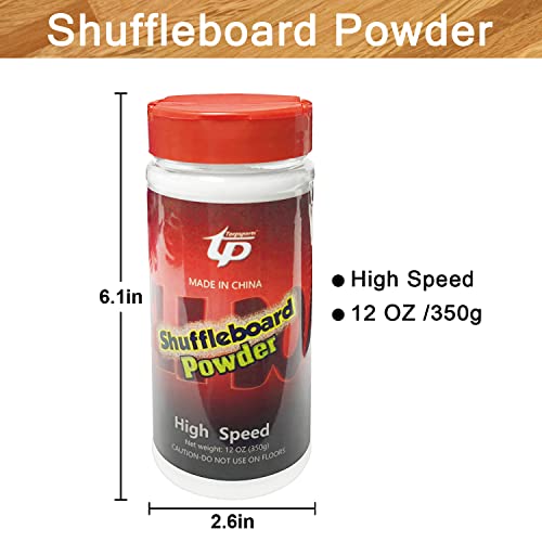 Shuffleboard Sand Wax High/Medium Speed Shuffleboard Powder Set, Shuffleboard Sand with Mini Brush Set - size: 4 Cans high Speed