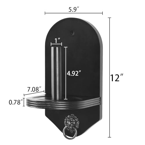 Wall Mounted Wood Cone Chalk Holder for Billiards/Pool Table
