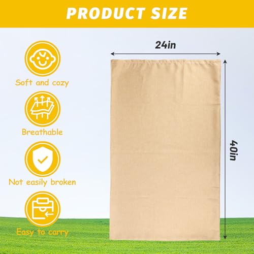UNIFAMILY 6 Pack Potato Sack Race Bags, Sack Race Bags for Outdoor Sports Games, Outdoor Lawn Games for Adults and Kids, Carnival Easter Party Birthday