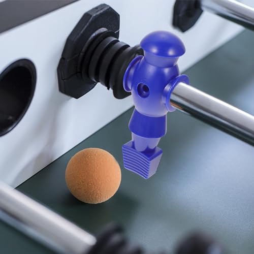 Homoyoyo 4pcs Foosball Man Statue Table Guys Figurine Robbot Man Soccer Games Player Mini Doll Figure Football Machine Accessories Replacement Parts Red Blue Black White - color: Red Blue Black White
