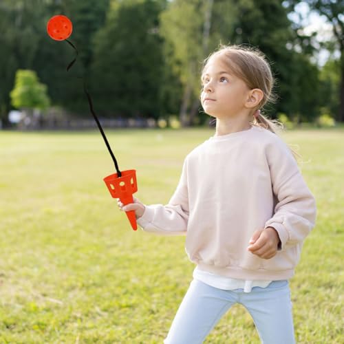 3 Sets Toss Catch Ball Toy with Scoop for Kids Ages 3-5 - Lightweight Portable Ball and Scoop Outdoor and Indoor Game for Children