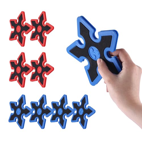 Throwing Axe for Axe Throwing Game for Backyard, Throwing Axe Set with Throwing Star for Outdoor Games, Durable and Fun for All Ages - style: 8 Throwing Stars