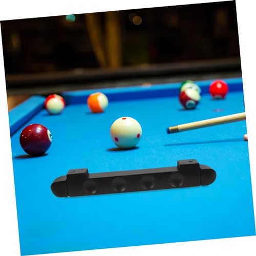 POPETPOP 4-Hole Wall-Mounted Pool Cue Rack Solid Wood Billiard Cue Holder Storage for 2 Convenient Organizer for Game Rooms and Billiard Tables