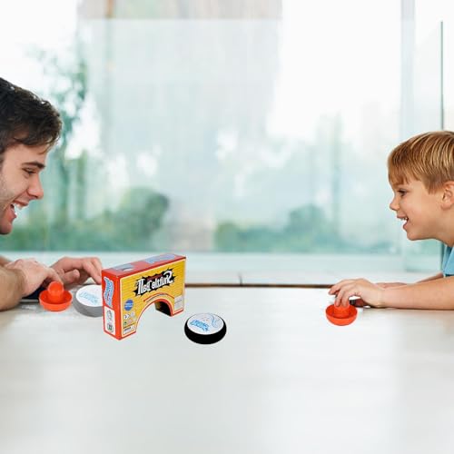 Tabletop Air Hockey Game, Air Hockey Table for Kids & Adults, A-ir Hocke-y Table Top, Durable Strikers and Pucks Create Atmosphere Enjoy Endless Fun,2 Strikers and 2 Pucks
