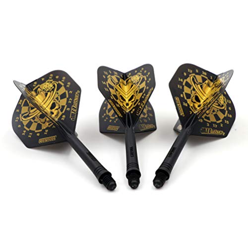 CUESOUL ROST Integrated Dart Shaft and Dart Flight Standard/Slim/Diamond/Big Wing/Tear/Diamond - color: 28mm-Standard Shape-King Skull