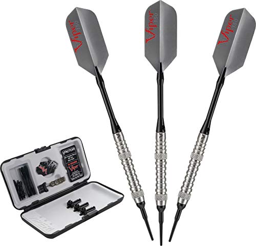 Viper V-Factor 90% Tungsten Soft Tip Dart Set with Case - style: Ringed (18 Grams)