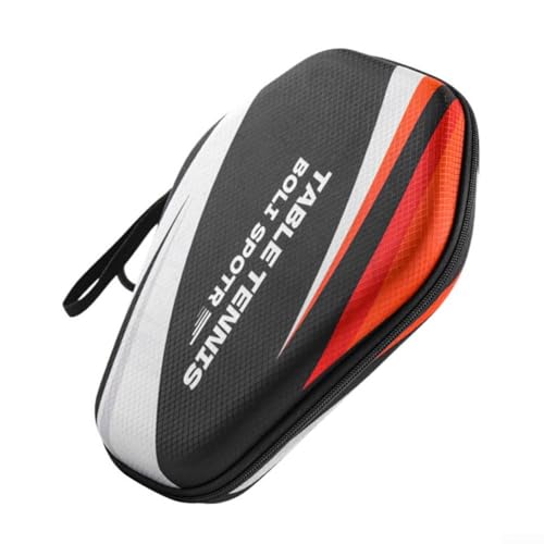 Table Tennis Racket Bag Ping-Pong Paddle Storage Case Table Tennis Organizer Table Tennis Bat Bag to Hold 2 Paddles 2 Balls(PB005-C model)