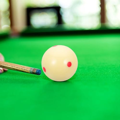 OUNONA Wear-Resistant Pool Cue Ball with Marked Dot Professional Billiard Training Ball for Practice for American Pool Players