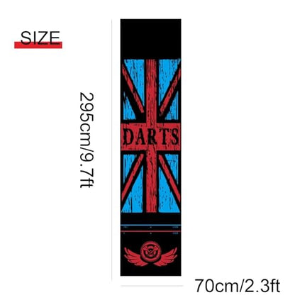 Dart Board Mat ，with Throw Lines, Heavy Duty Rubber Dart Mat, Anti Slip Dart Carpet for Dart Game, Beginners and All Dart Types
