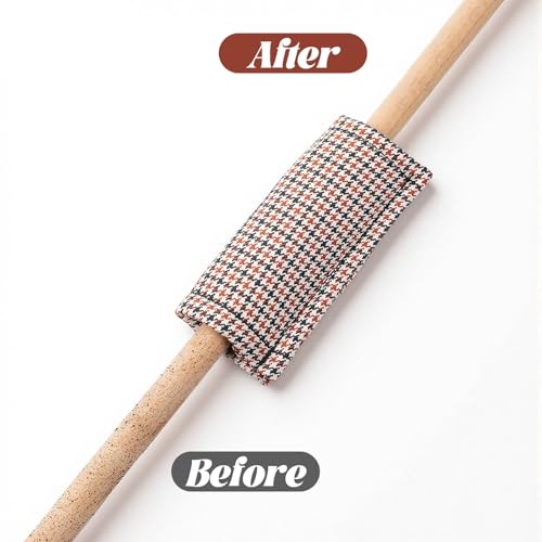 2 Pcs Billiard Cue Slicker Reusable Pool Cue Cleaning Cloth Polyester Burnisher Shaft Cloth Set for Pool Stick Billiards Accessories
