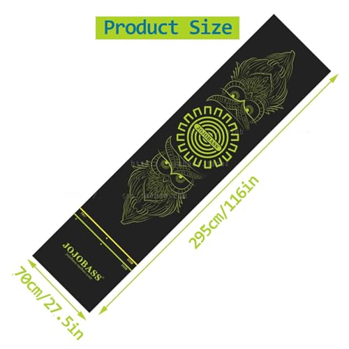 Shot Darts Dart Mat with Throw Line, Dart Points and Flooring Protector, Non-Curling & Shock Absorbing, Rubber Material (9.6 Feet x 2.2 Feet)