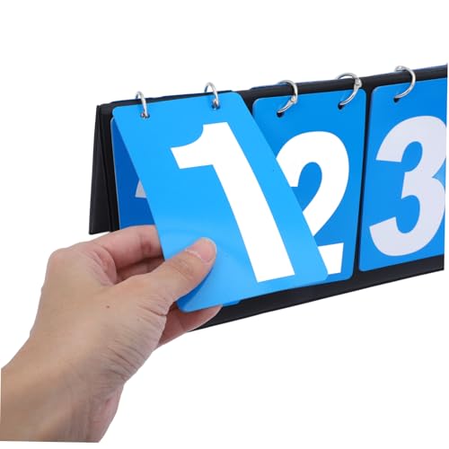 Yardwe Portable Flip Scoreboard for Soccer Basketball Durable Multi Functional Tabletop Game Scorekeeper with Readable Numbers Easy to Use Cloth Design