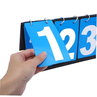 Yardwe Portable Flip Scoreboard for Soccer Basketball Durable Multi Functional Tabletop Game Scorekeeper with Readable Numbers Easy to Use Cloth Design