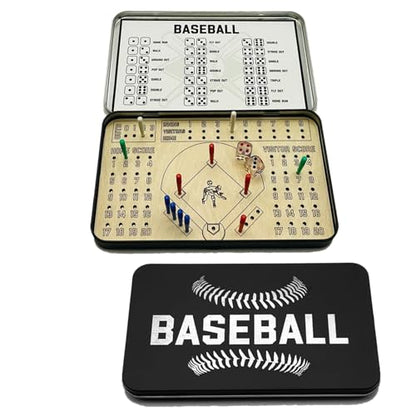 Baseball Travel Game,Tabletop Baseball Games,Baseball Board Game,Travel Car Game Table Game for Adults