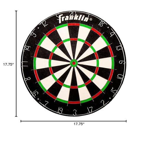 Franklin Sports Professional Dartboard - 18" Regulation Size - style: Pro Bristle Blade Dartboard