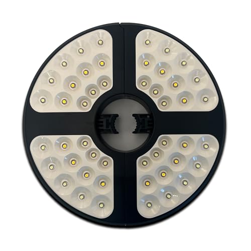 Disc Store Disc Golf Basket Light - Water-Resistant Disc Sports Golf Hole Lights with Stepless Dimming, White LED & Yellow Natural Lights, Up to 72-Hour Runtime