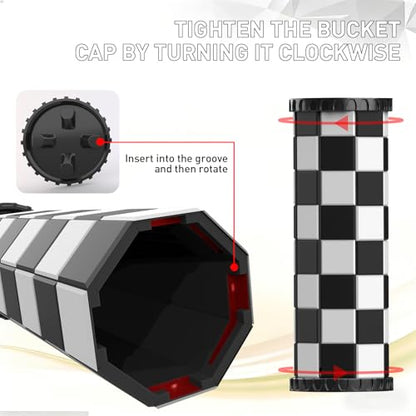 Portable Magnetic Chess Set for Kids & Adults, 6.9 in Rollable Mini Travel Chess Board with Modern Minimalist Pieces, Cylinder Storage, Chess Game for Camping, School, Gift - size: Mini (6.9" * 6.9")