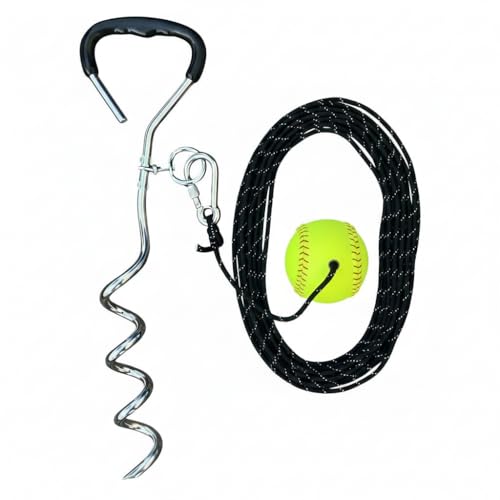 Baseball & Softball Swing Trainer – Practice Your Swing in The Backyard with a Real Ball & Get 50 Feet of Flight Feedback Ages - style: SOFTBALL