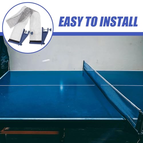 Portable Table Tennis Net and Post Set Thickened Mesh with Clamps for Indoor Outdoor Use Easy Installation Pingpong Barrier for Family Fun and Professional Training