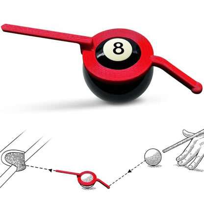 Pool Billiards Training Aid, Ball Position Marker with Adjustable Sight Guide, Practice Aiming Guide