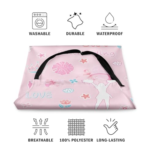 Castle Fairy Boy Soccer Kitchen Apron - color: Pink Cheerleading