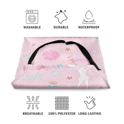 Castle Fairy Boy Soccer Kitchen Apron - color: Pink Cheerleading