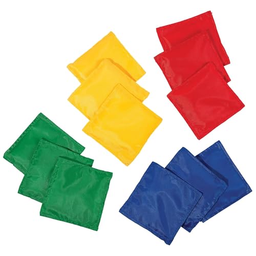 Franklin Sports Cornhole Bags-Multiple Colors - 5" x 5" or 6" x 6" Official Size Bags - color: Multi, size: 5" x 5"
