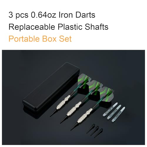 3pcs Durable Soft Tip Darts Set with Storage Box, Portable Soft Tip Darts with Dart Flights, Flying with Beginners or Professional Players