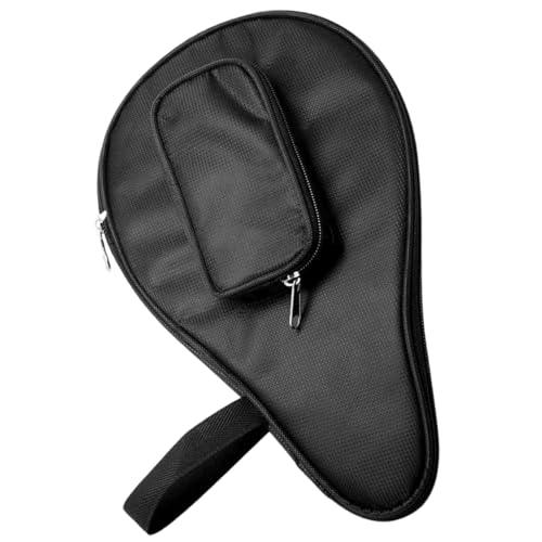 BESTonZON Table Tennis Racket Storage Case Gourd Shape Lightweight Fixed Bag with Ball Holder Protective Paddle Organizer for Daily Matches and Games
